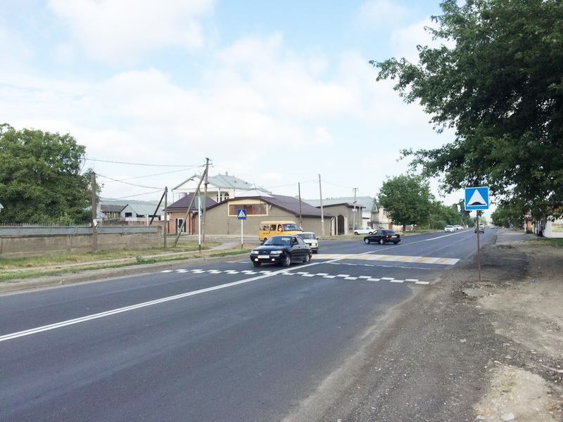 Завершен ремонт участка автомобильной дороги в Кенже