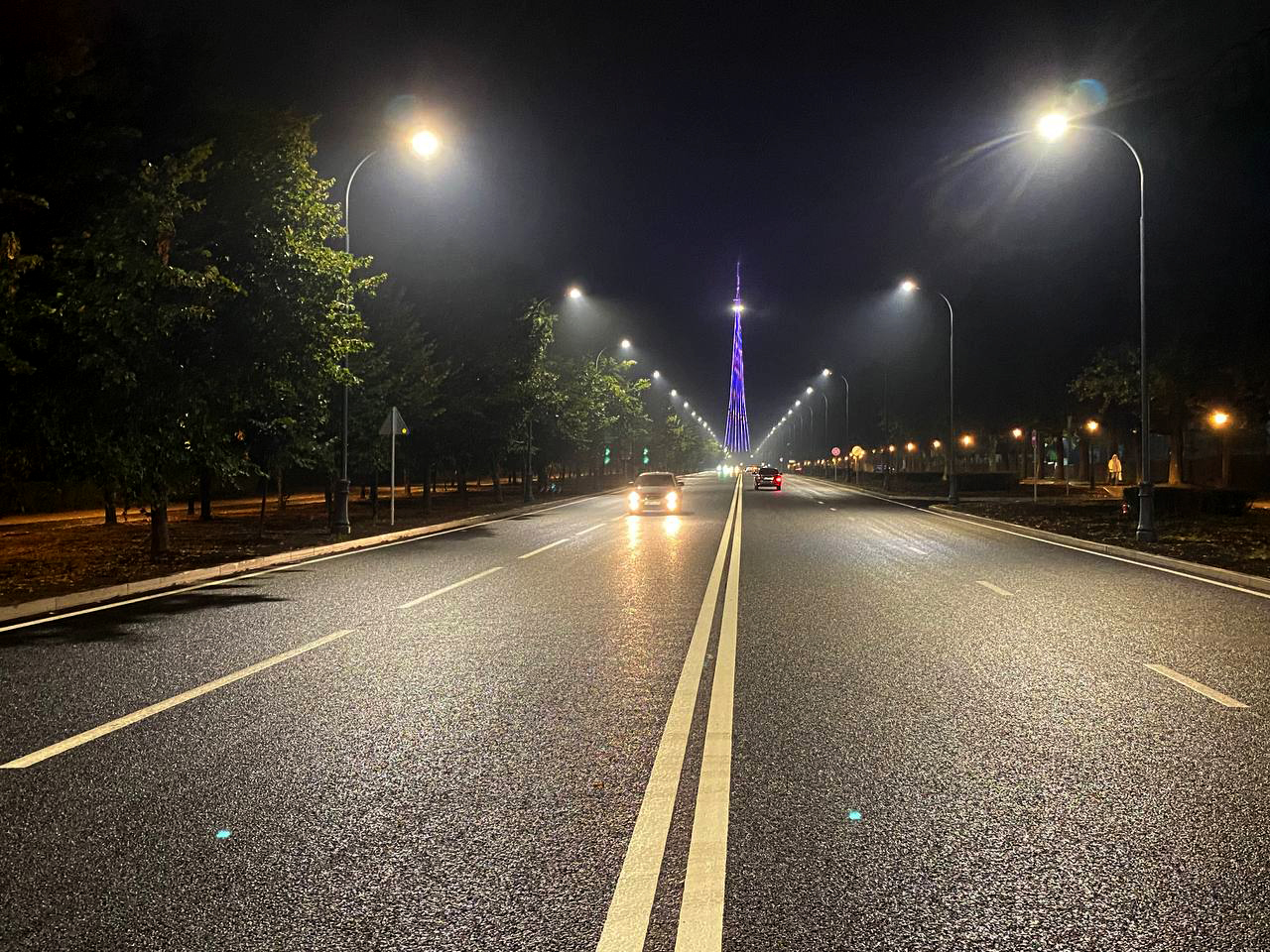 Телебашня в Нальчике засияла по-новому