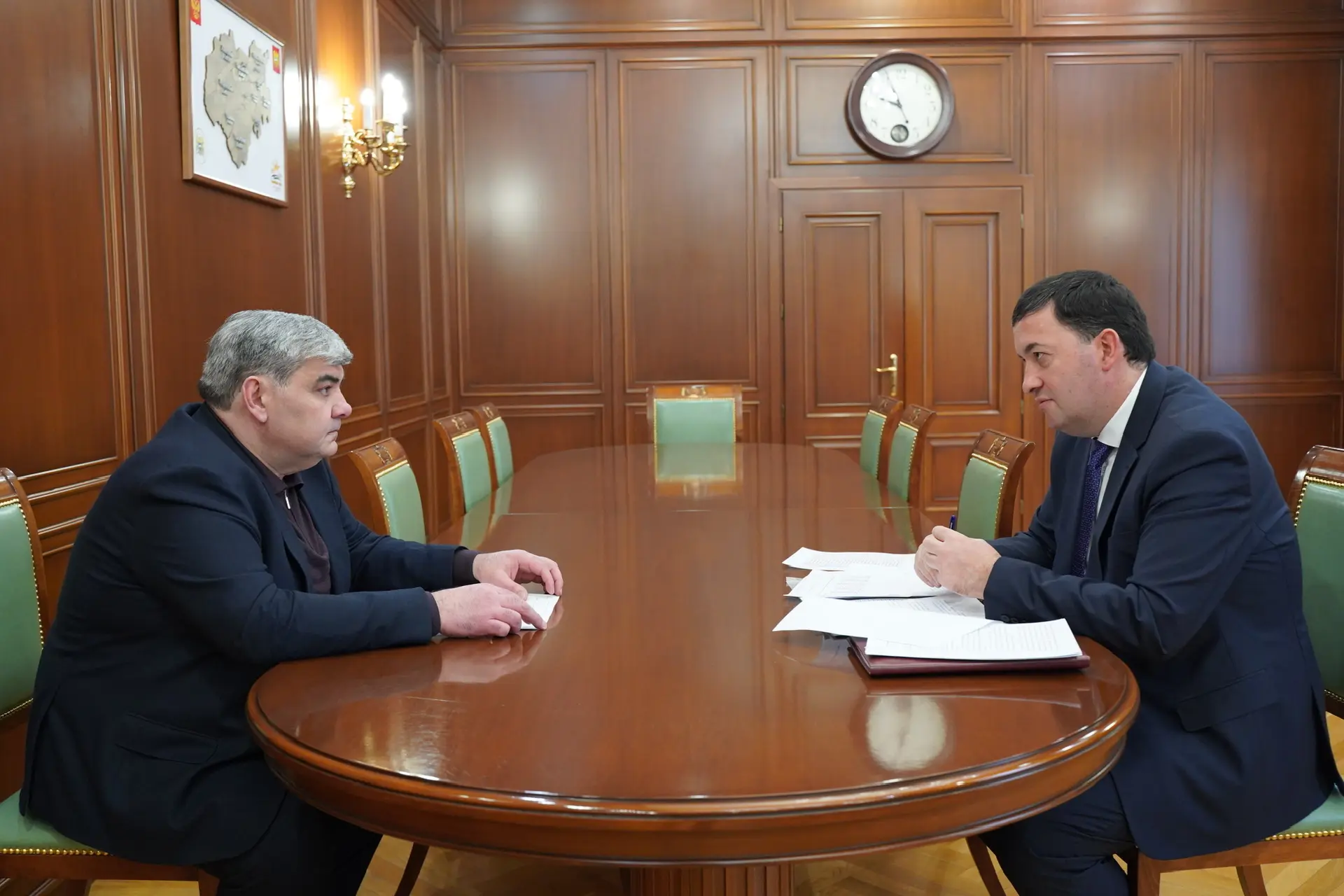 Казбек Коков встретился с руководителем службы по обеспечению деятельности мировых судей республики