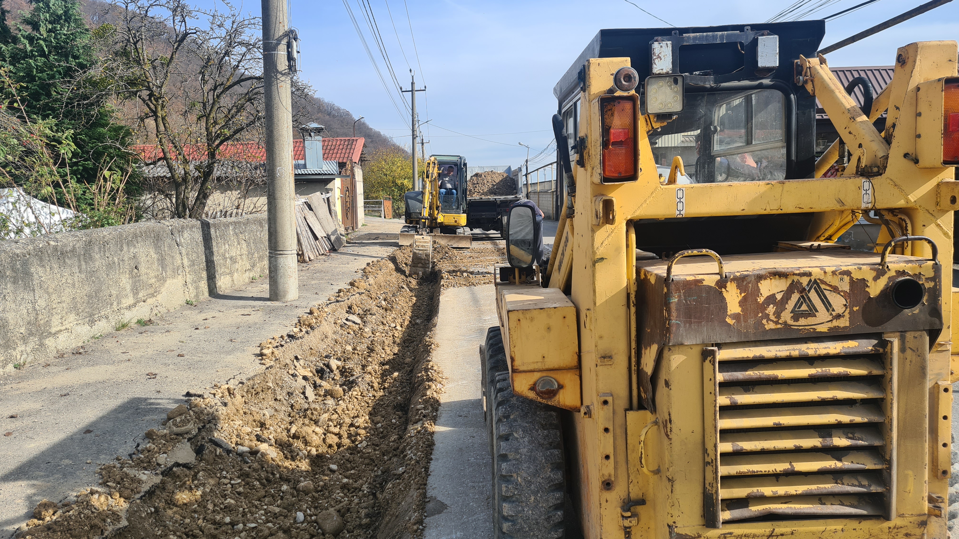 В поселке Белая Речка строят новый водопровод