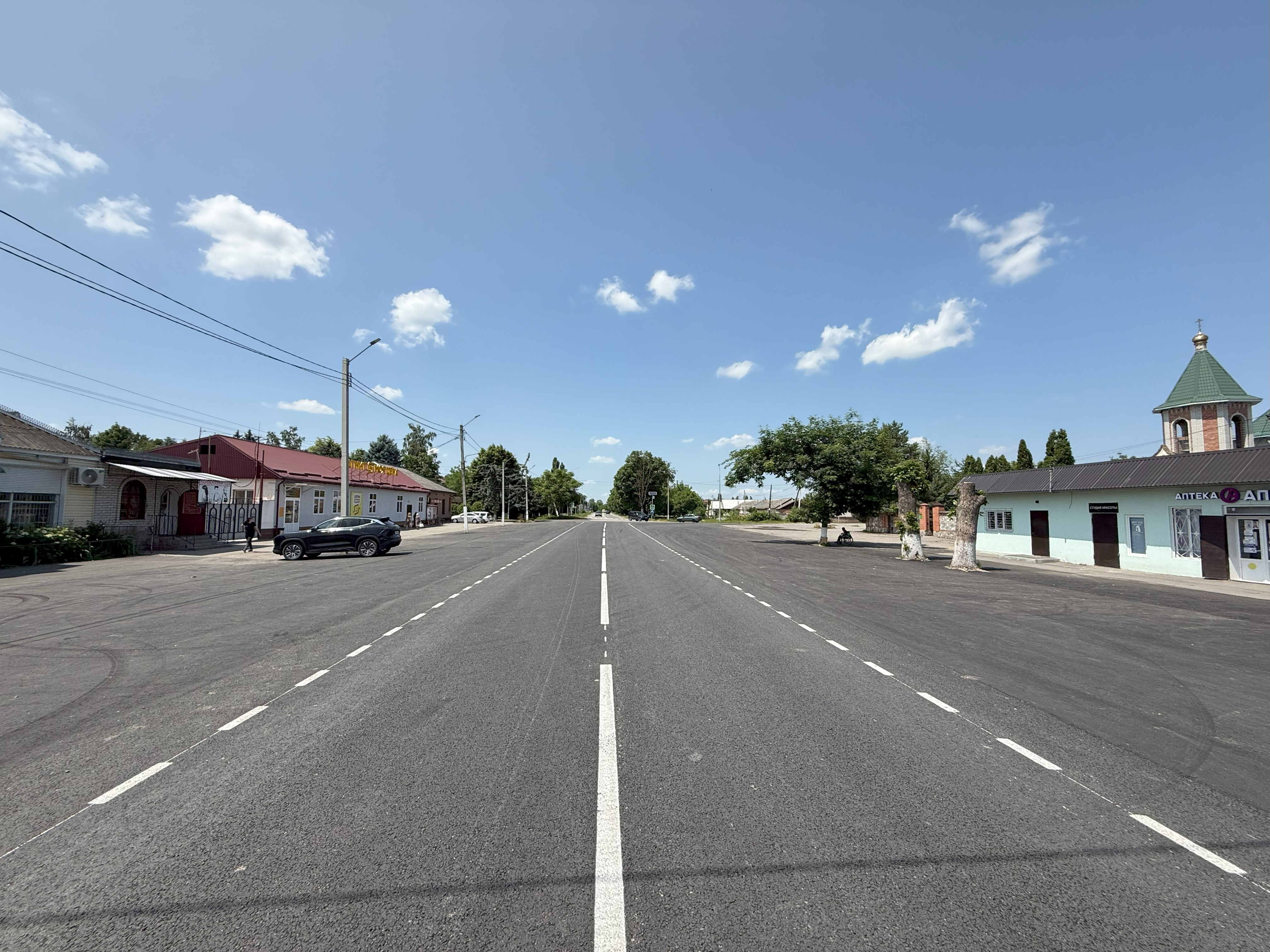 Завершены ремонтные работы автодороги Александровская-Озрек