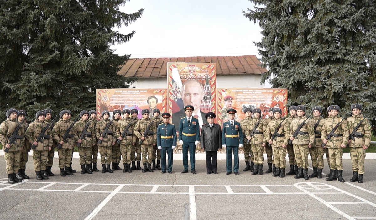 Новобранцы Росгвардии приняли военную присягу в Кабардино-Балкарии