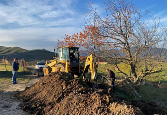 В Жанхотеко строят новую водопроводную сеть